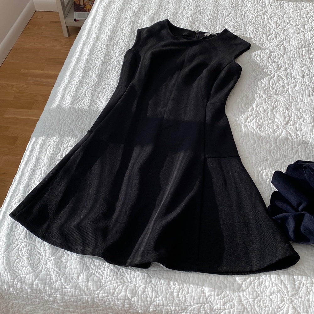 Halogen Black Knit Fit & Flare Dress